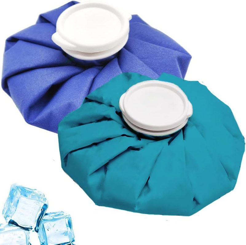 2 Pcs Reusable Ice Bag, Sport Injury Ice Bag, Ice Pack for Injuries, Clod Compress Bag, Hot & Cold Therapy, Teeth Pain Cold Pack, Headaches Cold Ice Bag, Back Fast Release Reusable Ice Bag(9 in)
