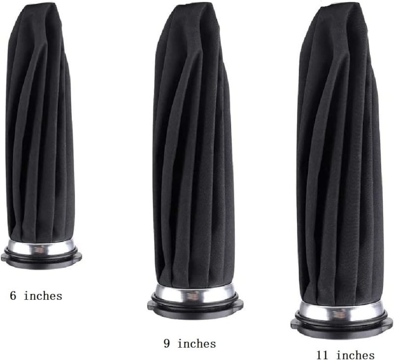Ice Cold Pack Reusable Ice Bags for Injuries, Pain Relief Hot & Cold Therapy for Head Shoulder Back Knee Injury, 3 Pack, 3 Sizes 6"/9"/11" (Black) - Image 2