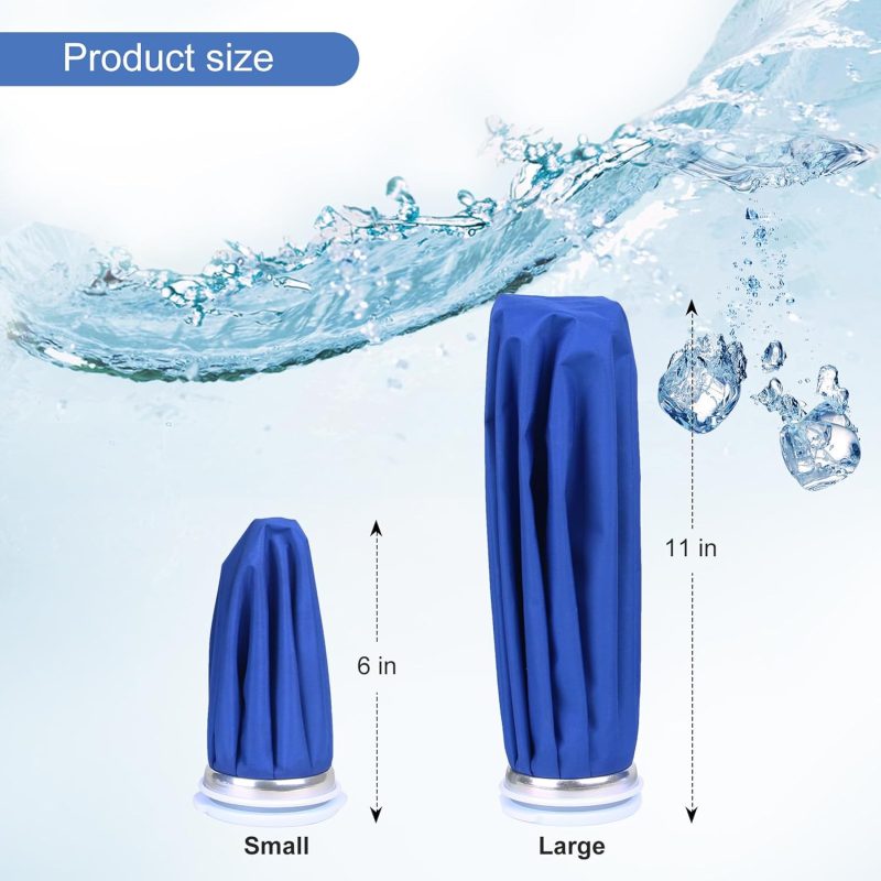 Ice Bags for Injuries, 3rd Gen Reusable Ice Packs, Hot & Cold Therapy Pain Relief, Ice Bag No-Leak & Waterproof, Traditional Ice Pack, Versatile & Durable, Blue (6 in + 11 in) - Image 2