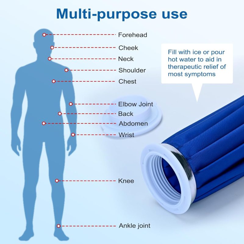 Ice Bag for Injuries, Upgrade Ice Pack for Injuries, A Cold Pack That Can Relieve Pain in All Joints of The Body, Suitable for Every One of Our Loving Homes, Ice Bags 9 Inch, Blue - Image 2