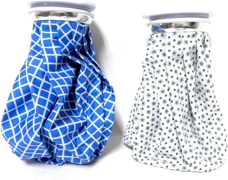 2 Pack Cold & Hot Therapy Pain Relief English Style 9" Ice Water Bag Headache & Pain Relief