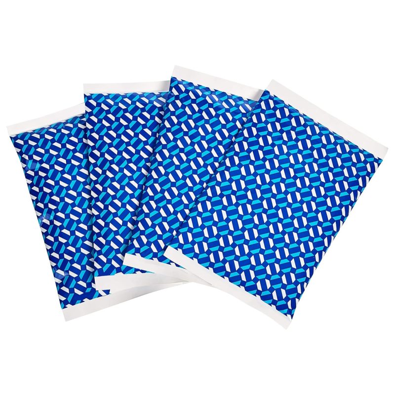 Reusable Ice Pack, 6.7" X 4.3", Blue, Pack of 4'